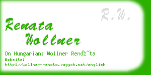 renata wollner business card